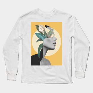 Floral Portrait /collage 3 Long Sleeve T-Shirt